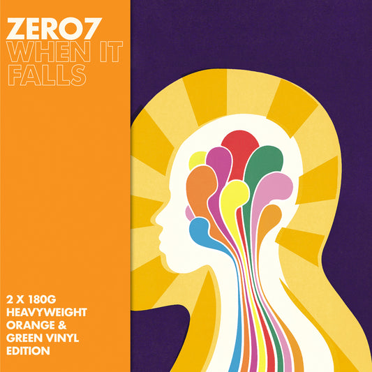 Zero 7 - When It Falls [Double LP] 20th Anniversary Translucent Green & Orange Vinyl Edition